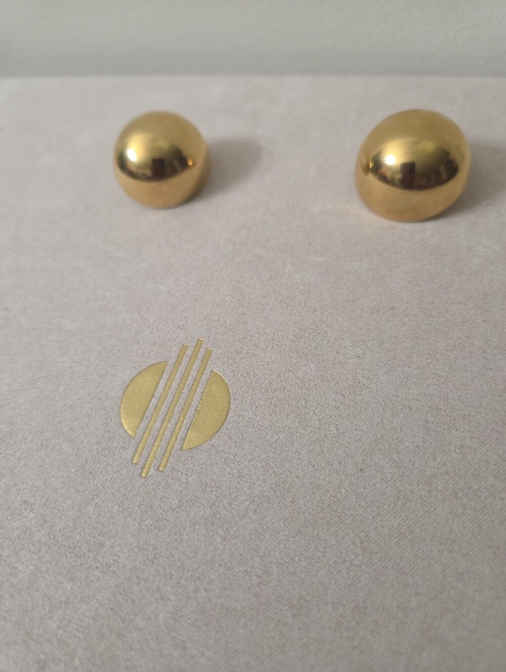 Khoi Gold Dome Stud Earrings - Women Jewelry